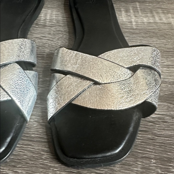 H&M Women's Metallic Silver Sandals - Picture 2 of 8
